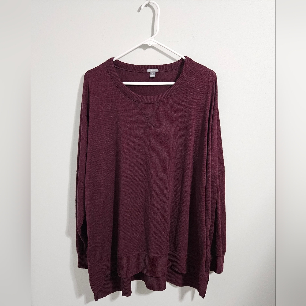 Aerie burgundy pullover sweatshirt, size XL, 